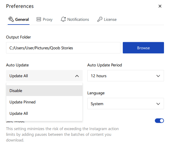 Automatische Aktualisierung aktivieren