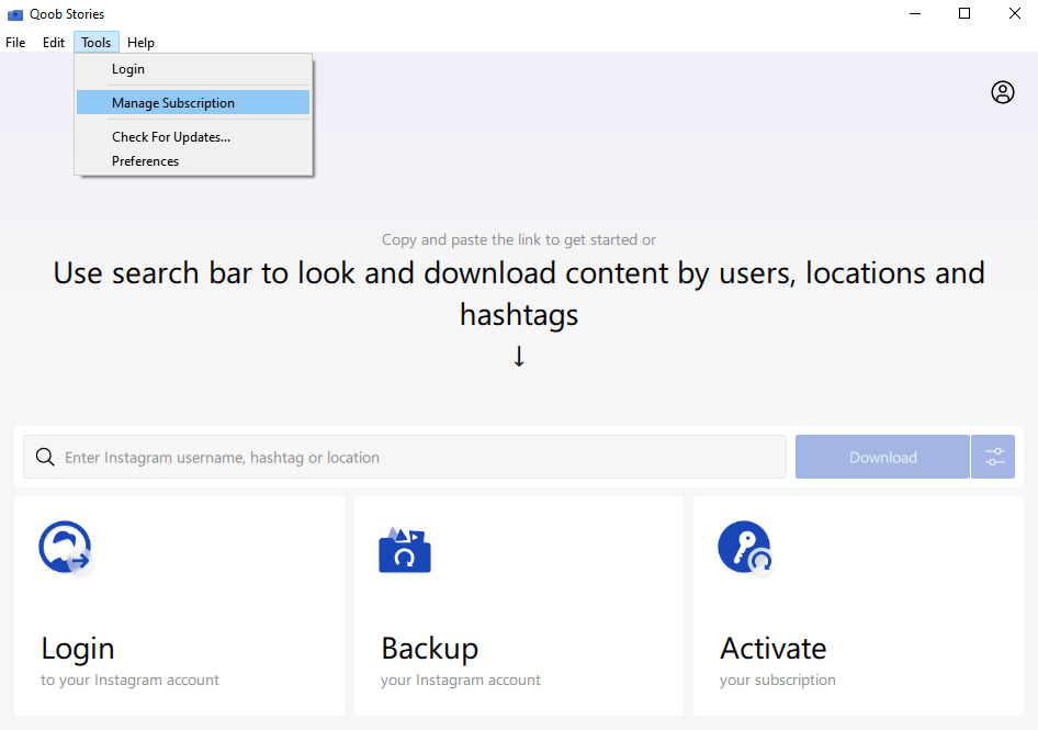 Click Manage License button